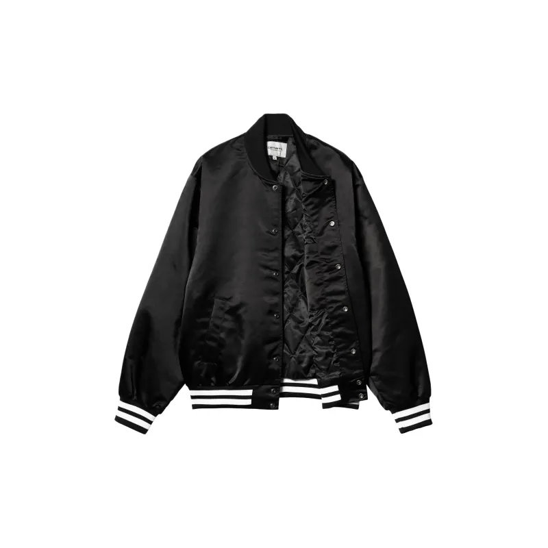 Carhartt WIP SS24 Class Of 89 Bomber Jacket Baseball Jacket Men's Black-2