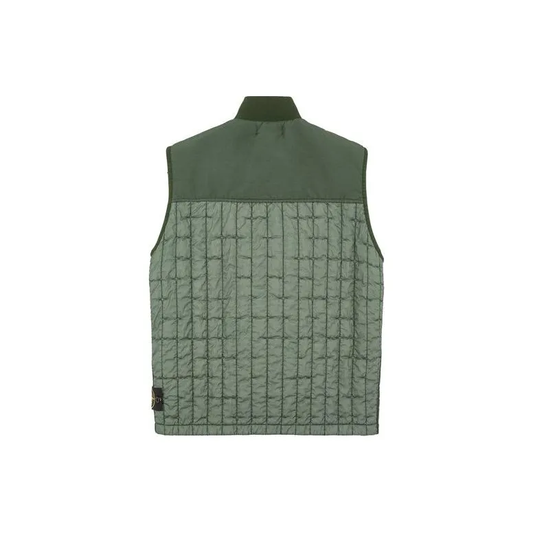 STONE ISLAND Stella Button Up Quilted Padded Gilet-1