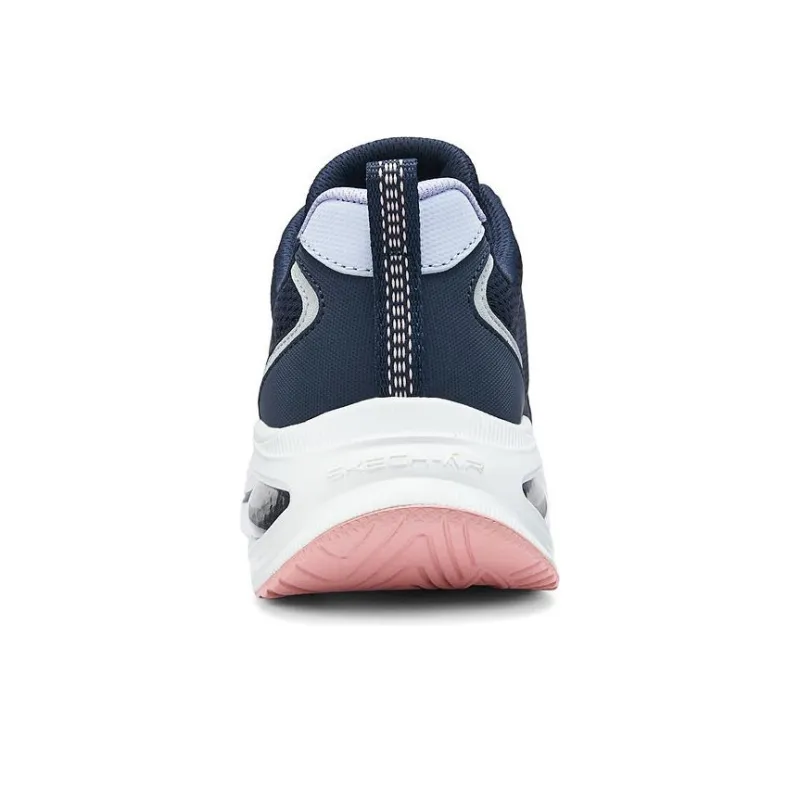Skechers Cushioning Wear Resistant Low Top Running Shoes Women's Blue-3