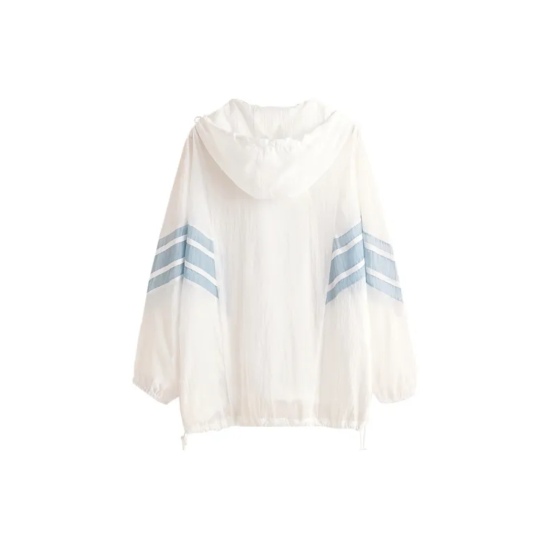 Cypress House Jackets & Coats Women's White & Blue-1