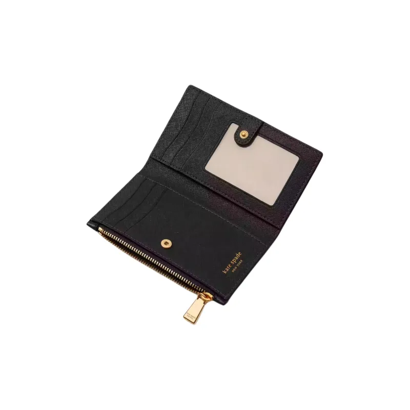Kate Spade Leather Coin Purses Wallets Small Size Women's Black-1