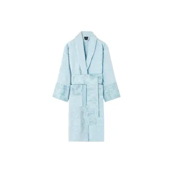VERSACE FW23 Bathrobes Unisex Light Blue