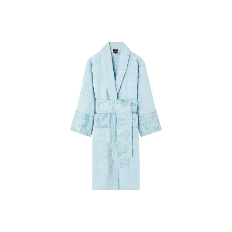 VERSACE FW23 Bathrobes Unisex Light Blue-0