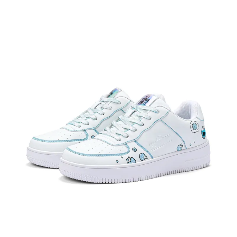 SESAME STREET Skateboard Shoes Unisex Low Top Blackberry/Moonlit Blue/Strawberry Red/Litchi White-21