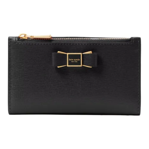 Kate Spade Leather Coin Purses Wallets Small Size Women's Black
