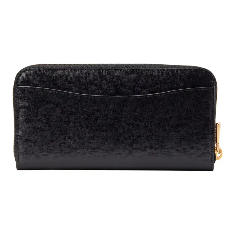 Kate Spade Leather Clutches Wallets Regular Women's Black-1
