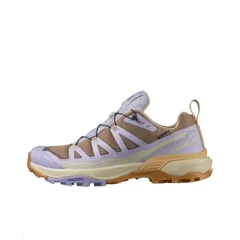 SALOMON EDGE GORE TEX Slip Resistant Low Top Outdoor Shoes Women's Natural Brown
