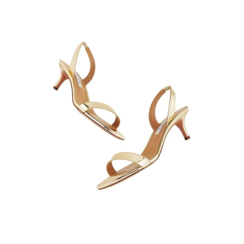 AQUAZZURA So Nude 60mm Leather Sandals-3