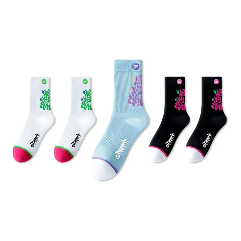 LUOLIAN Mid Calf Socks Women's 5 Pack-1