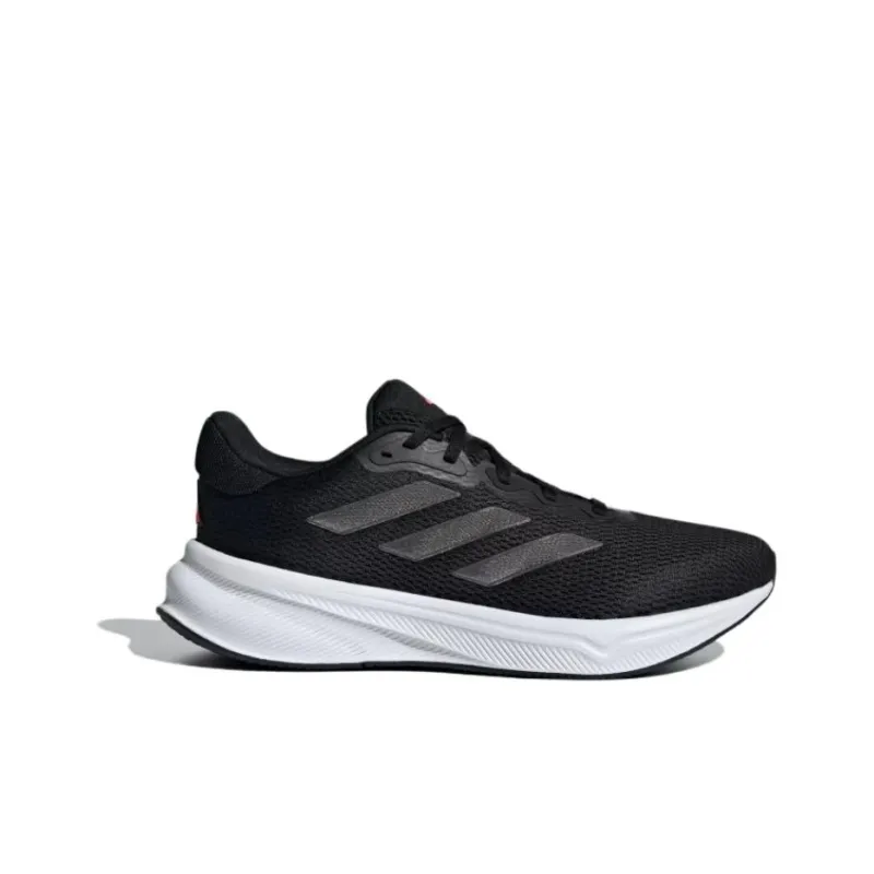 Adidas Response Shock Absorbers With Slip Resistant Features Low Top Running Shoes Men's Black White-1