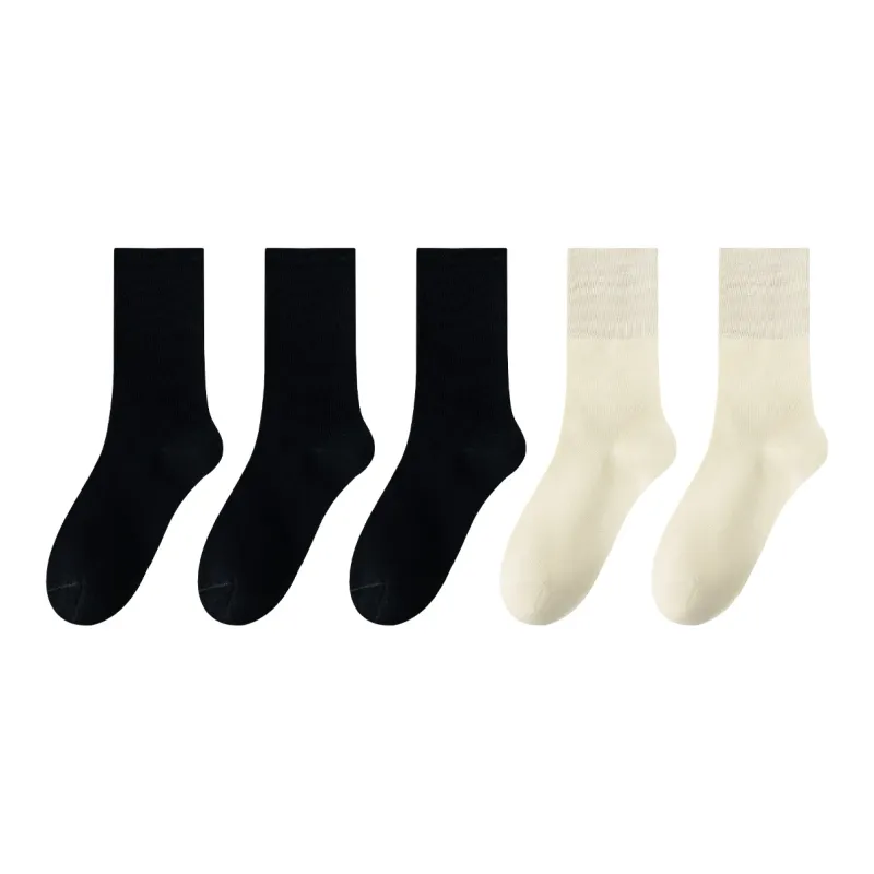 AOKANG Mid Calf Socks Women's 5 Pack-25