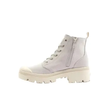 Palladium Slip Resistant Height Increasing High Top Canvas Shoes Women's White
