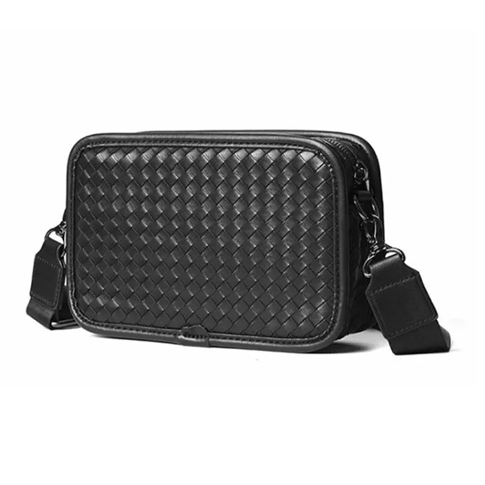 ALNI BITTON PU Shoulder Bag Regular Men's Wrinkle Free Black/Coffee-1
