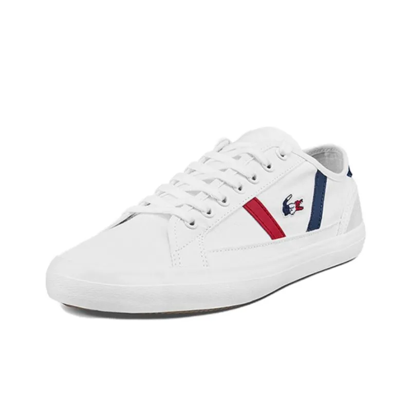 LACOSTE Low Top Canvas Shoes Men's White-1