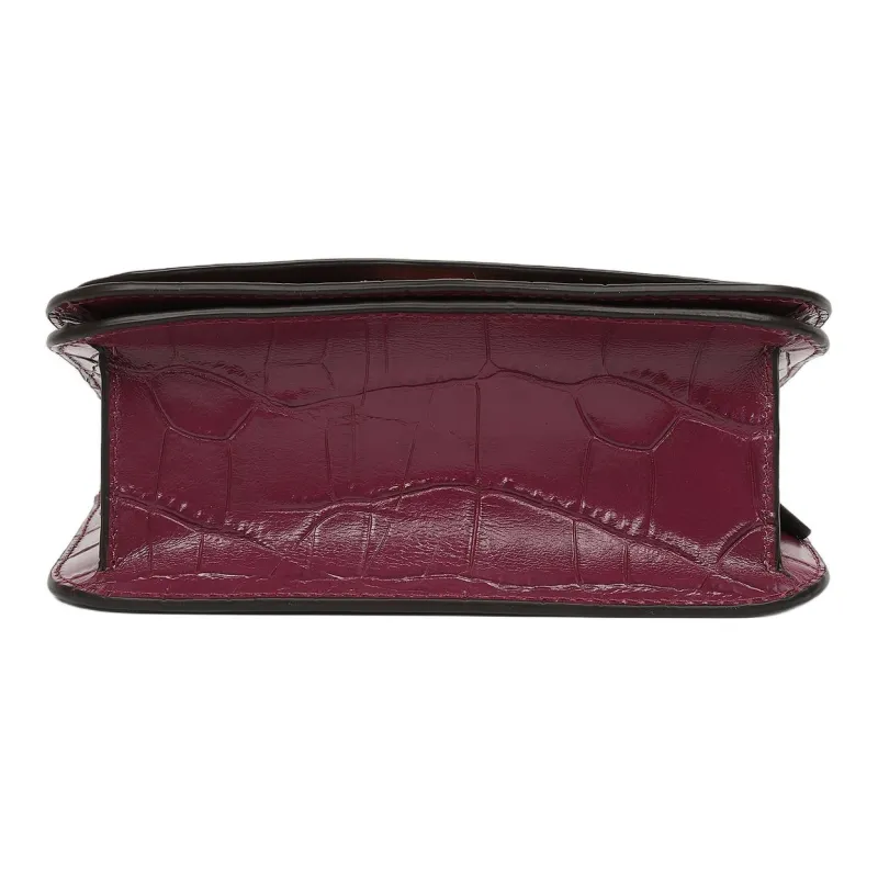 COACH Brynn Leather Shoulder Bag Crossbody Bag Small Size Women's Burgundy-3