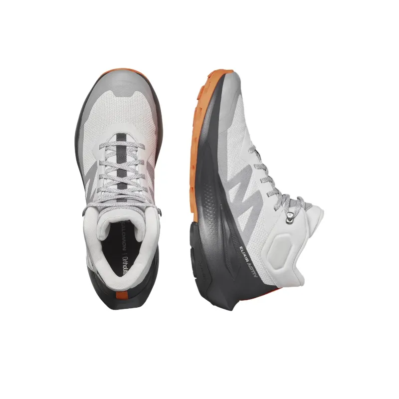 SALOMON Elixir Activ Mid GORE TEX 'Glacier Grey Dragon Fire'-2