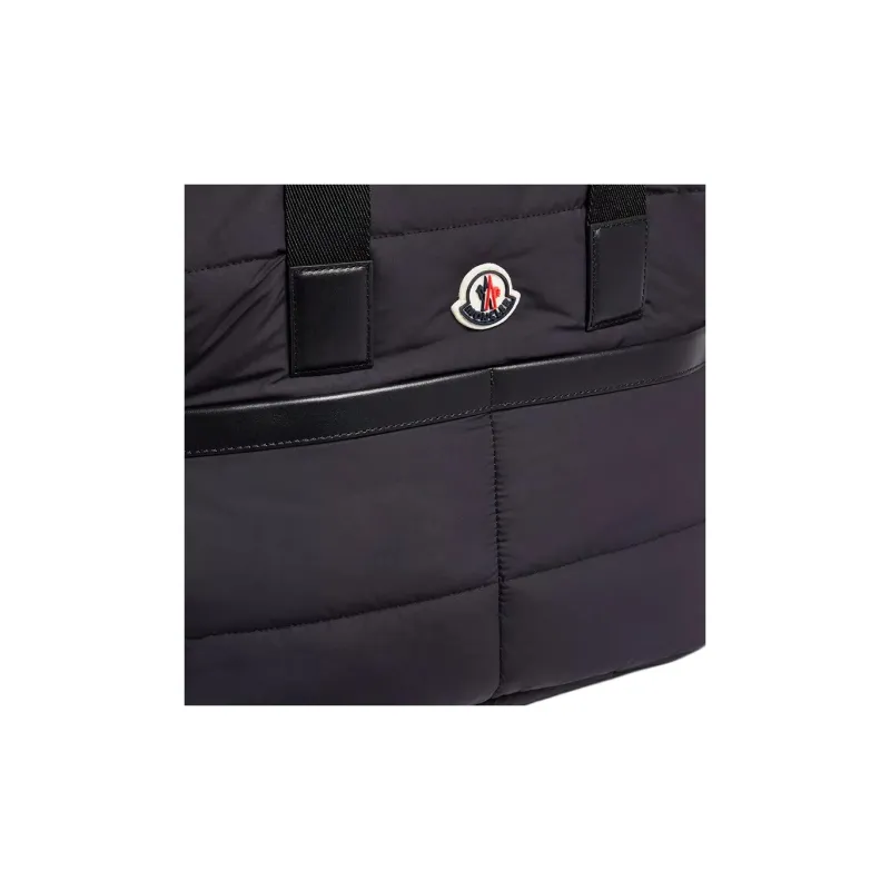 Moncler Terry Cloth With Nylon Mother And Baby Bag, Shoulder Bag, Crossbody Bag, Handbag Women's Black-3