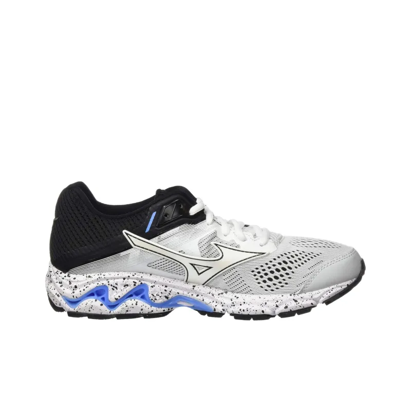 Mizuno Wave Inspire 15 Cushioning Wear-Resistant Low-Top Casual Shoes Women's White Black Blue-1