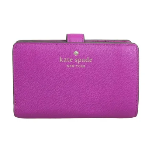 Kate Spade Leather Wallet Women's Purple Rose