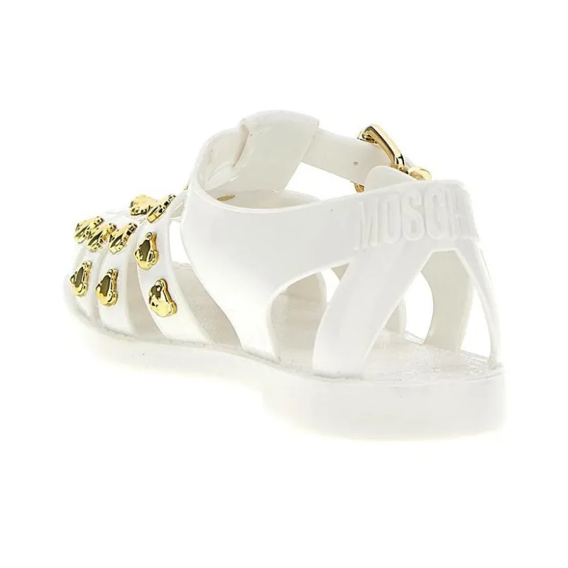MOSCHINO Teddy Bear-studded Sandals-3