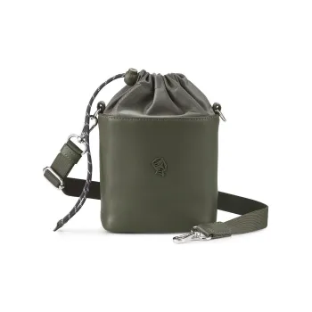 PORTER Fine Grain Cow Leather Bucket Bags Shoulder Bag Crossbody Bag Unisex Grape Green