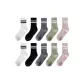 White 2+Black 2+Dark Gray 2+Light Green 2+Light Pink 2[10 Pack]