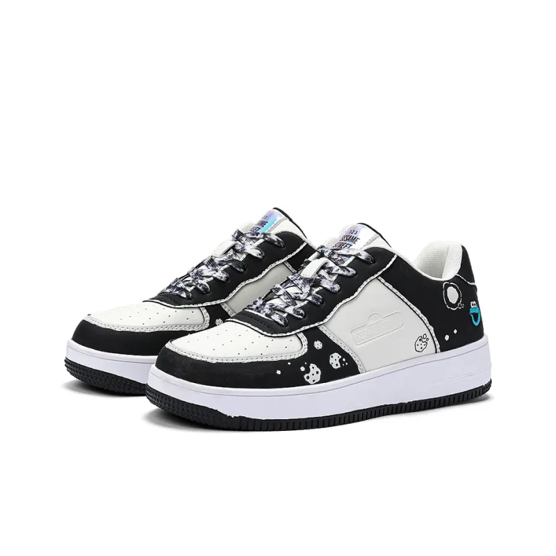SESAME STREET Skateboard Shoes Unisex Low Top Blackberry/Moonlit Blue/Strawberry Red/Litchi White-3