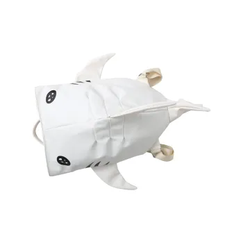 Dusen Kangaroo PU Backpack Regular Unisex White/Black