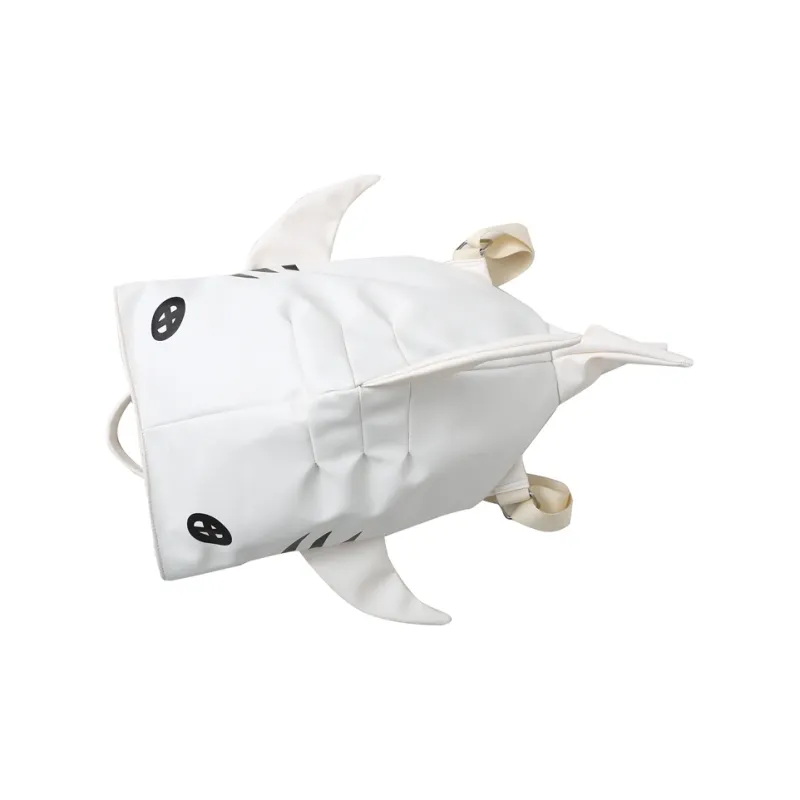 Dusen Kangaroo PU Backpack Regular Unisex White/Black-0