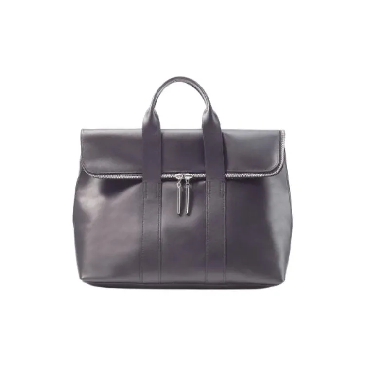 3.1 Phillip Lim Leather Tote Bag Shopping Bag Handbag Women's Nude Gray-0