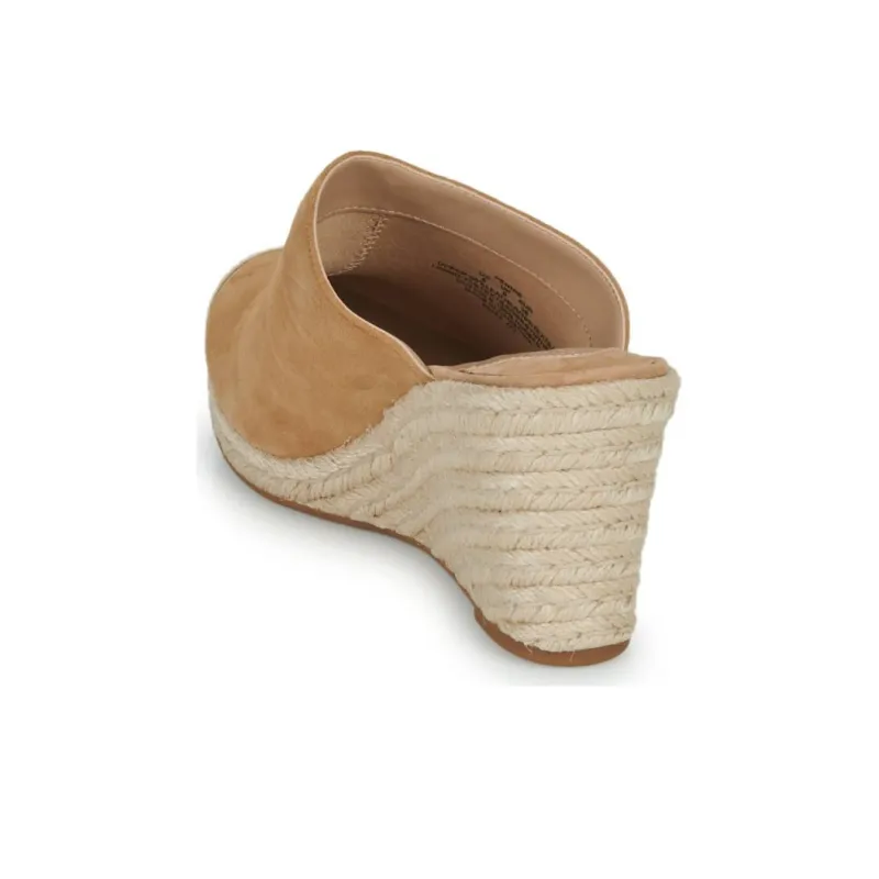 Polo Ralph Lauren Closed Toe Slippers 8cm Women's Beige-4