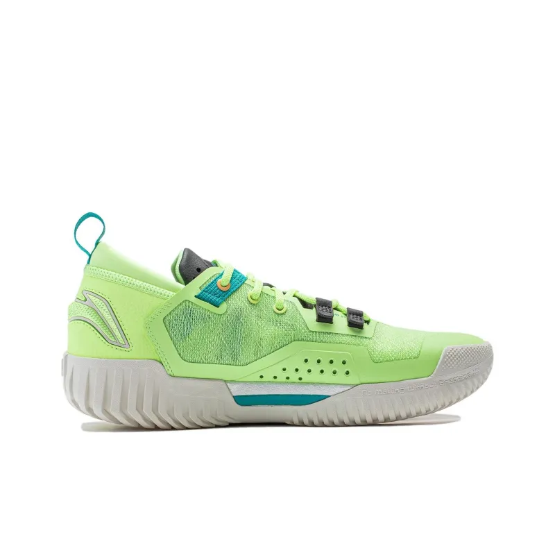 LiNing BadFive 3 Low Cushioned Slip Resistant Low Top Basketball Shoes Men's Fluorescent Ice Yellow-1