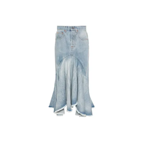 Vetements Godet Denim Midi Skirt