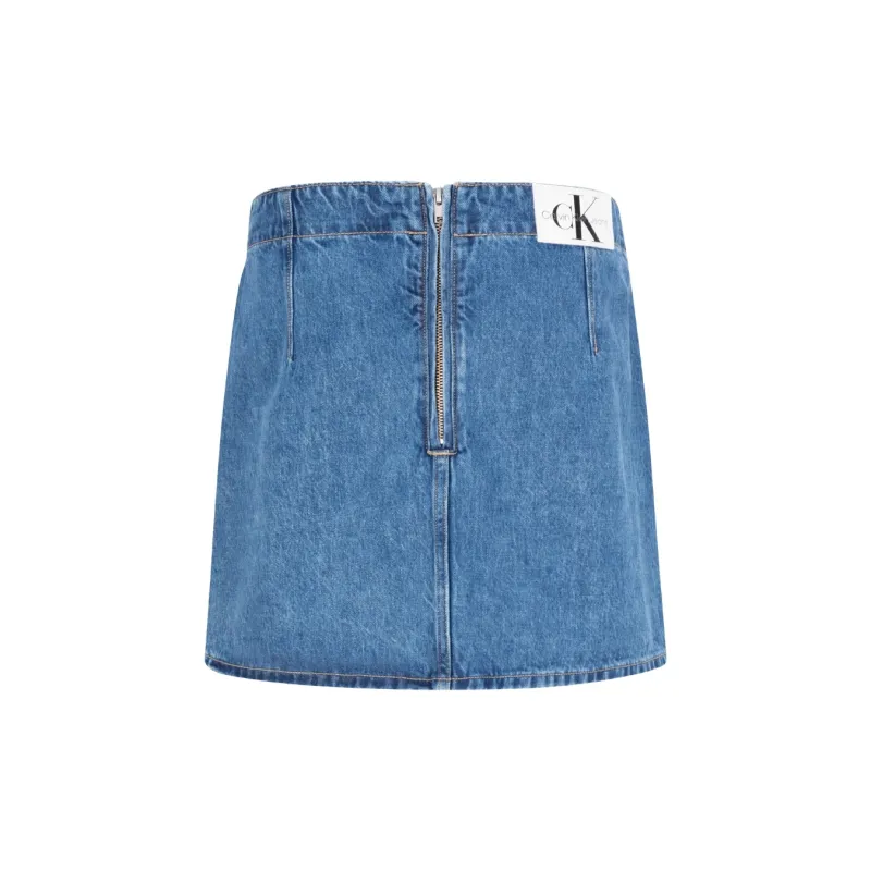 CALVIN KLEIN Denim Short Skirts Women's Denim Blue-1