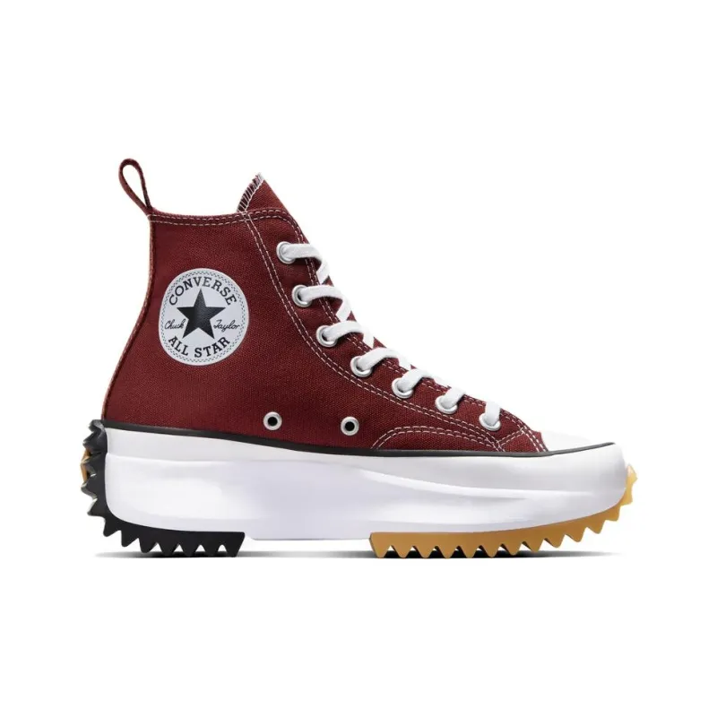 Converse Run Star Hike Slip-Resistant Coverage High-Top Canvas Shoes Unisex Red-1