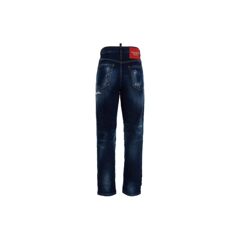 DSQUARED 2 Crinckled Jennifer Cropped Jeans-1