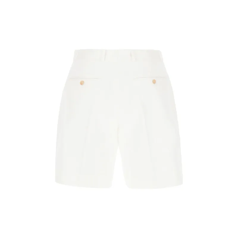 Alexander McQueen Pleat Detailed Bermuda Shorts-1