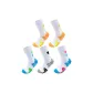 White Yellow Orange 2+White Blue Green 1+White Gray Black 1+White Blue Pink 1[5 Pack]