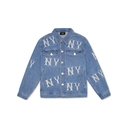 MLB New York Yankees Denim Jacket Unisex Light Blue