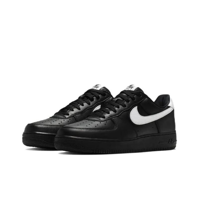Nike Air Force 1 Low Top Skateboard Shoes Unisex Black-2