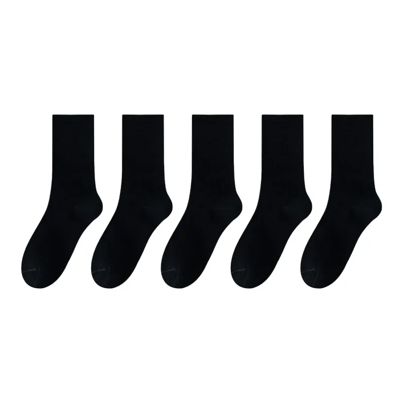 AOKANG Mid Calf Socks Women's 5 Pack-29