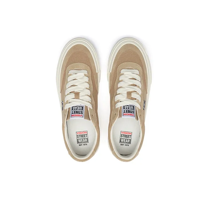 Vision Street Wear Flat Top Low Top Skateboard Shoes Unisex Milk Tea Brown-3