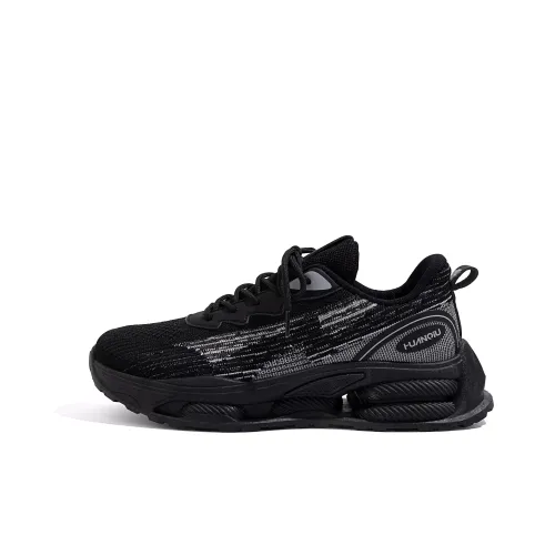 HUANQIU Casual Shoes Men Low-Top Black