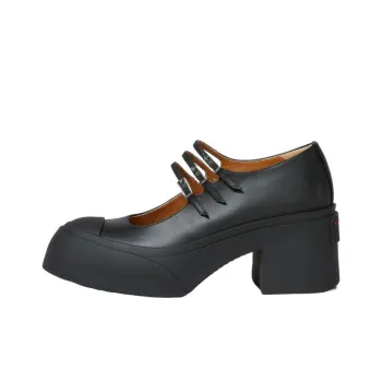 MARNI Buckle Strap Round Toe Pumps