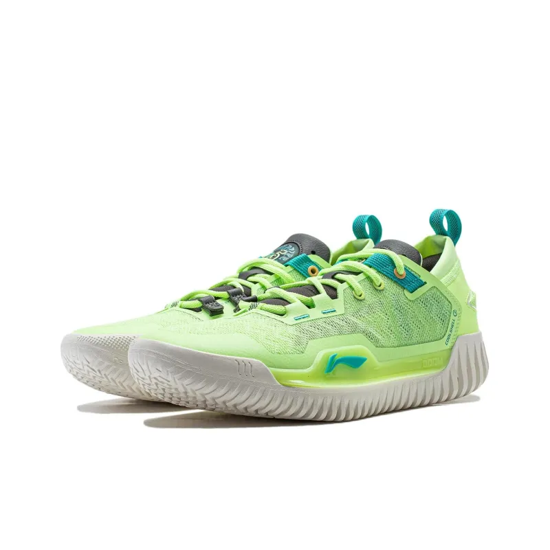 LiNing BadFive 3 Low Cushioned Slip Resistant Low Top Basketball Shoes Men's Fluorescent Ice Yellow-2