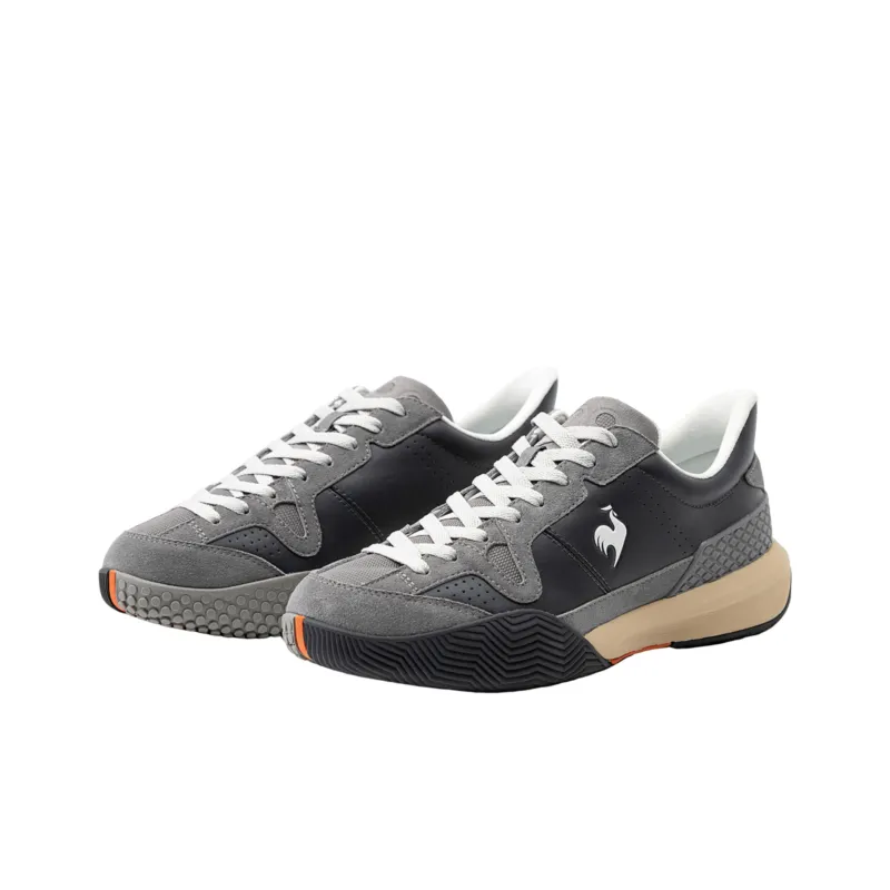 Le Coq Sportif Shock Absorbers Slip Resistant, Abrasion Resistant, Breathable Mid Top Tennis Shoes Unisex-2