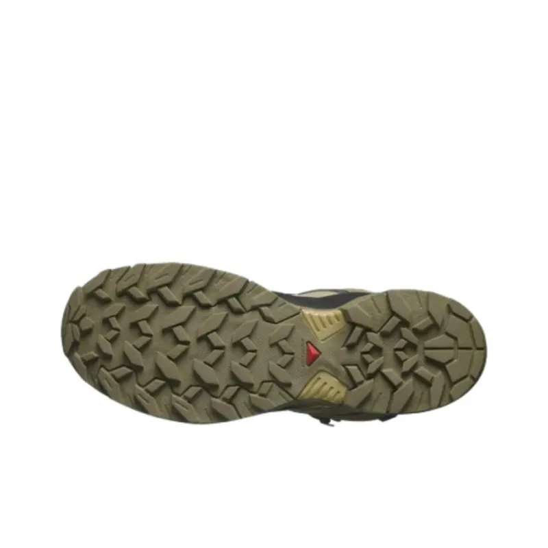 SALOMON MID GORE TEX Cushioning Wear Resistant Mid Top Hiking/Trekking Shoes Men's Green Black-3