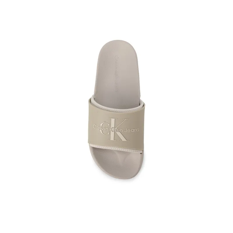 Calvin Klein Jeans Logo-embossed Layered Slides-4