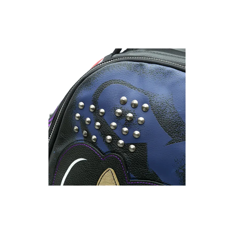 SPRAYGROUND Artificial Leather Backpack Large Size Unisex Multicolor-3