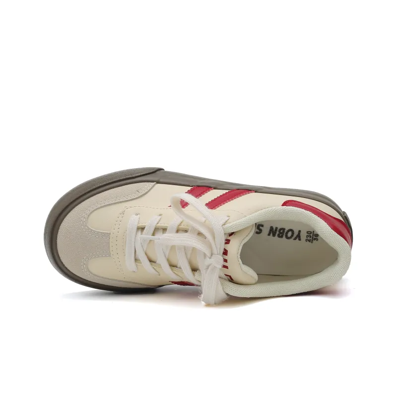 YOBN SMILE Anti-Slip And Wear-Resistant Breathable Low-Top Skateboard Shoes Women's-10